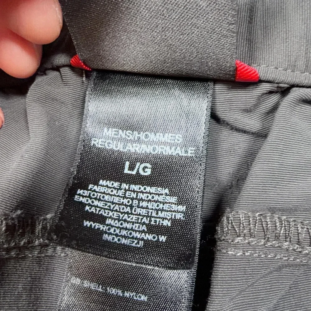 The North Face Pants Mens Large Gray Nylon Hiking Convertible Cargo Zip Off
